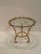 Metal Hollywood Regency Brass & Glass Scalloped Side Tables -a Pair For Sale - Image 7 of 9