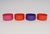 Mid-Century Modern Set of Four Vintage Purple, Orange and Pink Melamine "Max" Bowls by Massimo Vignelli for Heller For Sale - Image 3 of 14