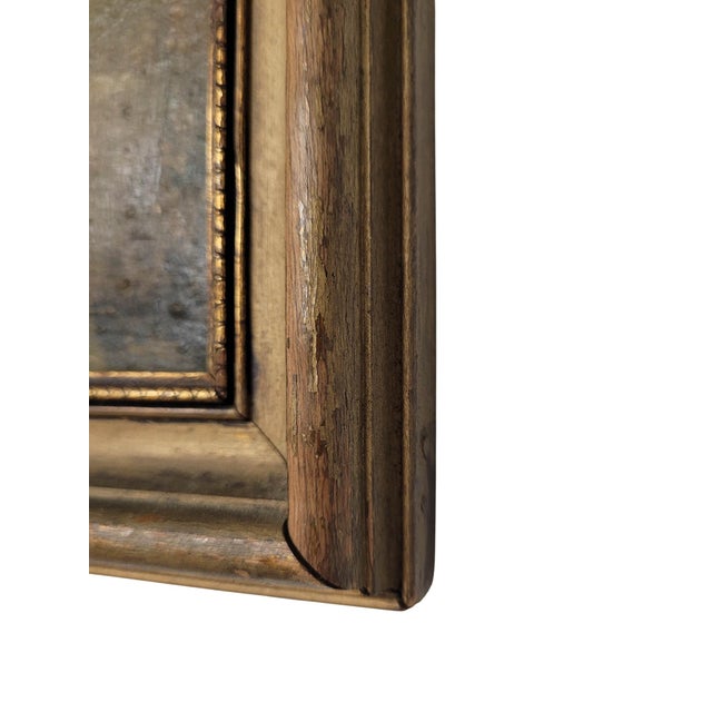 Wood 1920s Ernest Fredericks Autumn River Landscape, Oil on Board, American Impressionist For Sale - Image 7 of 9