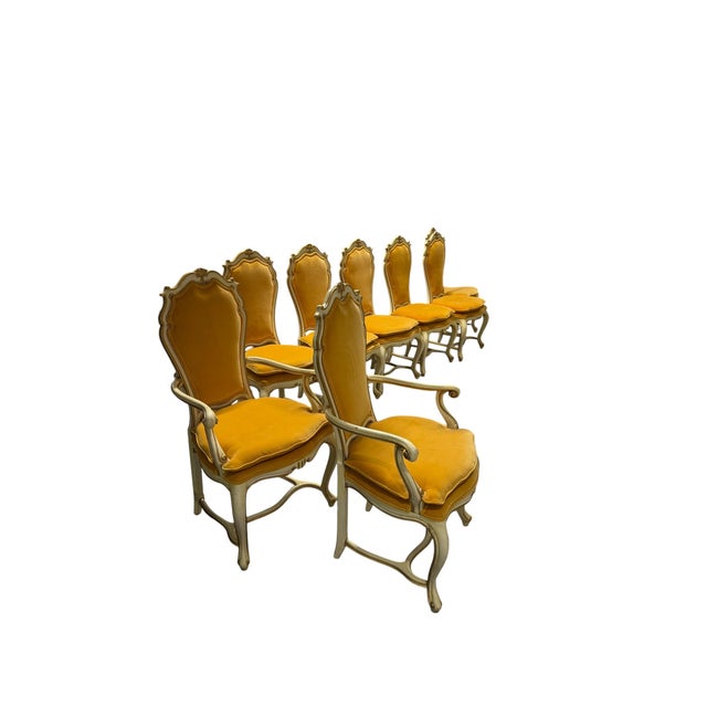 Mid 20th Century Mid 20th Century Karges French Provincial Dining Suite — Table + 8 Chairs, C. 1970s For Sale - Image 5 of 11