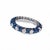 Mid-Century Modern Mid 20th Century 14k White Gold Blue Diamond Eternity Band Ring, Size 8.75 For Sale - Image 3 of 4