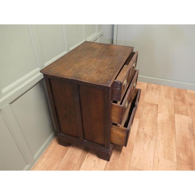 Antique Country Elm Chest of Drawers, 1700s For Sale - Image 3 of 8