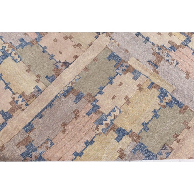 Modern Swedish Flat Weave Inspired Rug by Doris Leslie Blau For Sale - Image 9 of 9