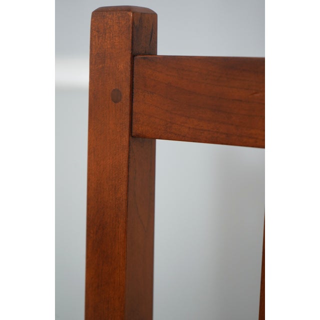 Wood Stickley Mission Cherry Dining Chair For Sale - Image 7 of 18