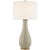 Chapman & Myers by Visual Comfort Signature Orson Balustrade Form Table in Coconut with Linen Shade For Sale