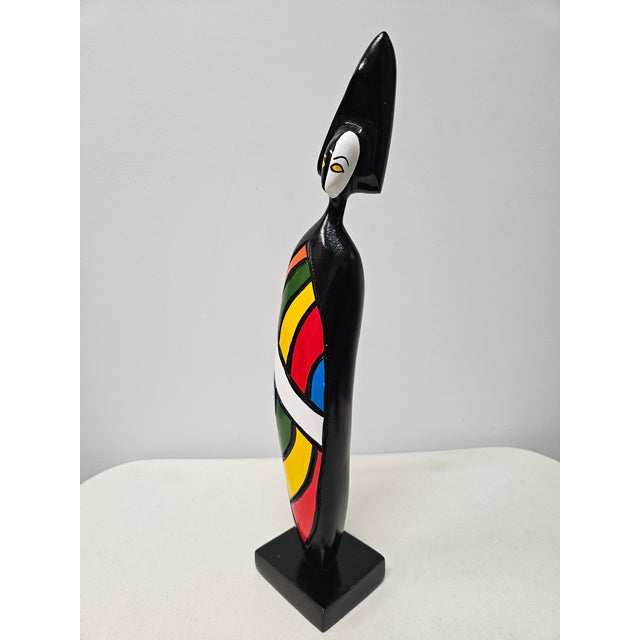 Black Domingo Gomez Modern Impressionist Wood Sculpture For Sale - Image 8 of 16