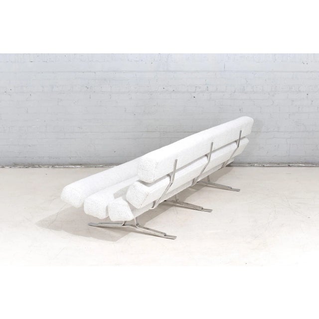 Metal William Plunkett White “Kingston” Sofa, 1967 For Sale - Image 7 of 13