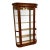 1960s Elegant Pulaski Display Cabinet With Curved Glass For Sale
