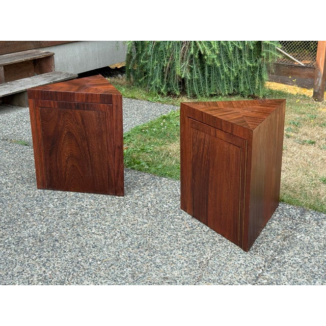 Copper Mid Century Modern Attributed to Jean-Michel Frank's Ingenious Nesting Table For Sale - Image 8 of 12