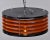 Italian Black & Orange Color Round Pendant Light - Black Finish For Sale - Image 10 of 13