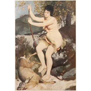 1950s After Auguste Renoir "Diana, the Huntress" First Edition Full-Color Print