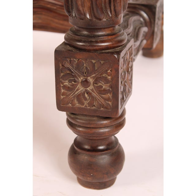 Brown Baroque Style Walnut Writing Table For Sale - Image 8 of 13