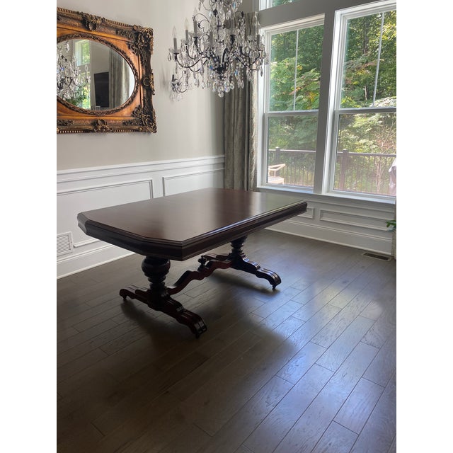 Wood 1930s Mahogany Dining Set For Sale - Image 7 of 12
