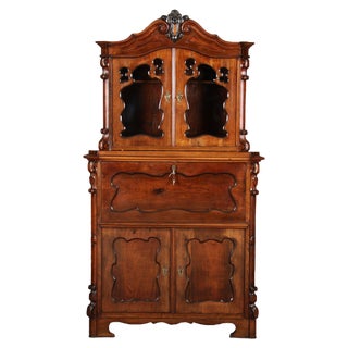 Antique Secretary in Rosewood, 1860s For Sale
