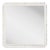 Fleur Home Carnival Gras Square Mirror in White Dove, 27x27 For Sale