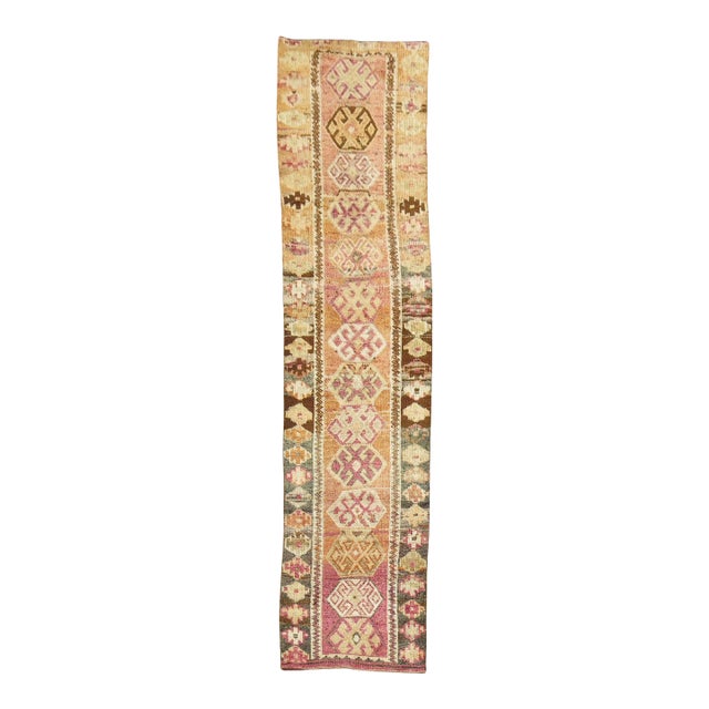 Vintage Zabihi Collection Turkish Anatolian Runner - 2'9" x 11'10" For Sale