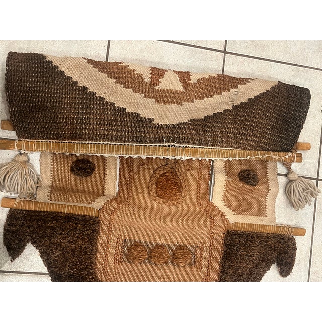 Mid 20th Century MCM Fiber Art Wall Hanging For Sale - Image 5 of 15