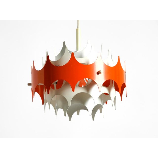 Metal Space Age Metal Pendant Lamp from Doria Leuchten, 1960s For Sale - Image 7 of 18