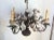 Beautiful unusual antique European Porcelain flower Chandelier with Tole body and four lights. This is truly a wonderful...