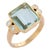 18k Yellow Gold 5.45 Carat Aquamarine and Diamond Cocktail Ring Size 11 For Sale