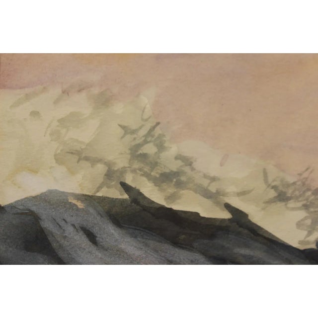 "Swordfish Taking the Bait" Watercolor For Sale - Image 4 of 5