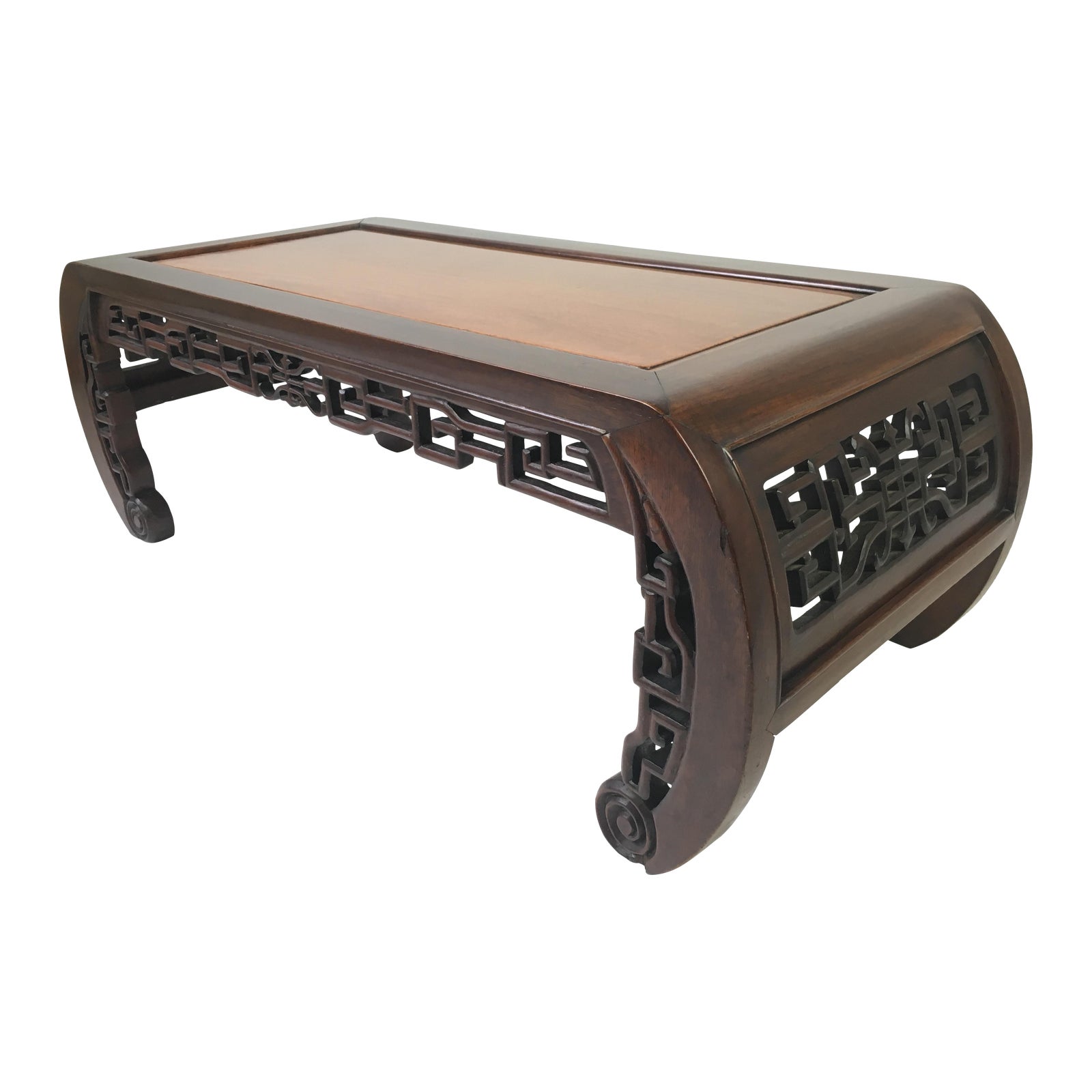 Antique Chinese Carved Rosewood Kang Coffee Table Chairish