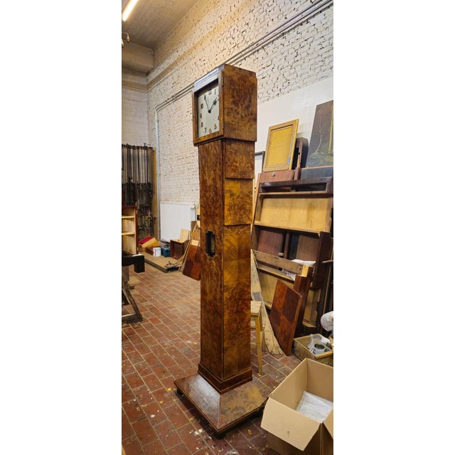 Art Deco Maple Longcase Clock, 1920s For Sale - Image 6 of 8