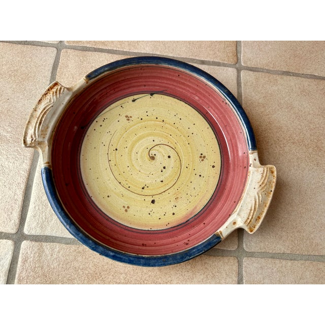 Beige Studio Ceramic Art Tray, Germany, 1980s For Sale - Image 8 of 13
