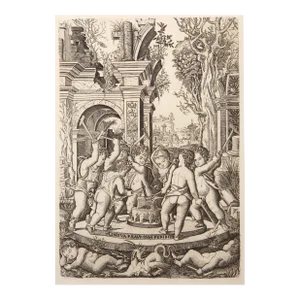 Le Sort de la Langue Mechante, Nicoletto da Modena Print