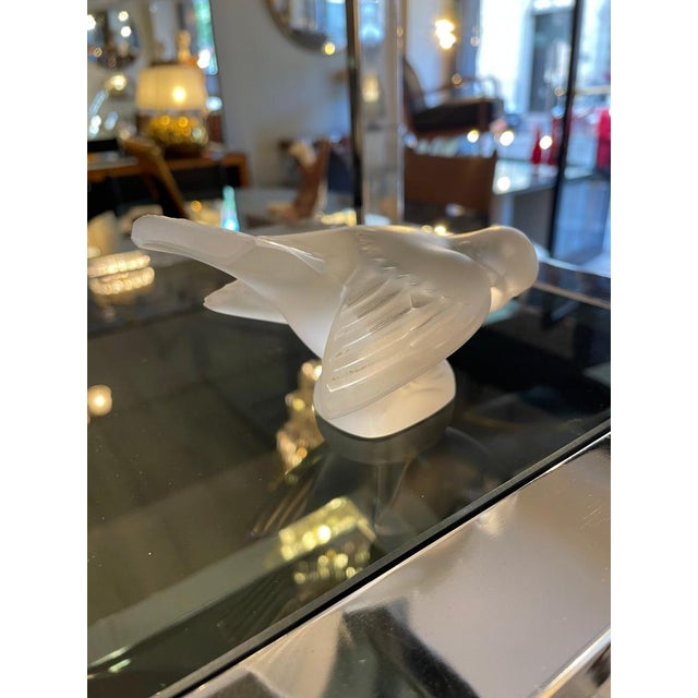 Crystal Sparrow Figurine by Lalique For Sale - Image 3 of 10