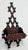 Antique wall-mounted wooden tramp art letter holder featuring a distinctive lattice design. Perfect for letters, papers or...