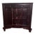 Late 20th Century Monumental Chinese Style Carved Wood Wedding Cabinet With Timeworn Patina For Sale