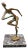 1930's Art Deco After Franz Hagenauer African Woman Running Gilt Bronze Sculpture on Marble Base For Sale