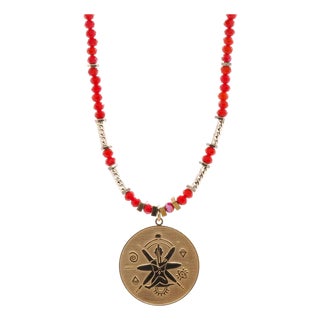 Spiritual Energy Beaded Yoga Choker Necklace For Sale