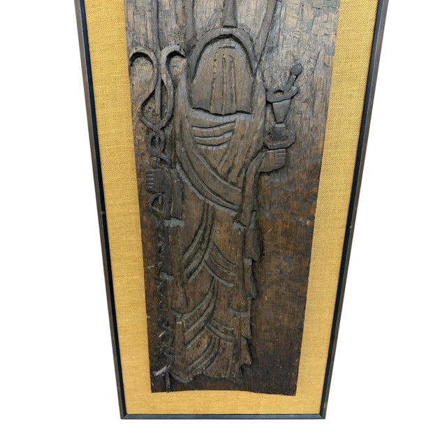 Mid-Century Modern Carved Jesus Religious Wall Art For Sale In Philadelphia - Image 6 of 7