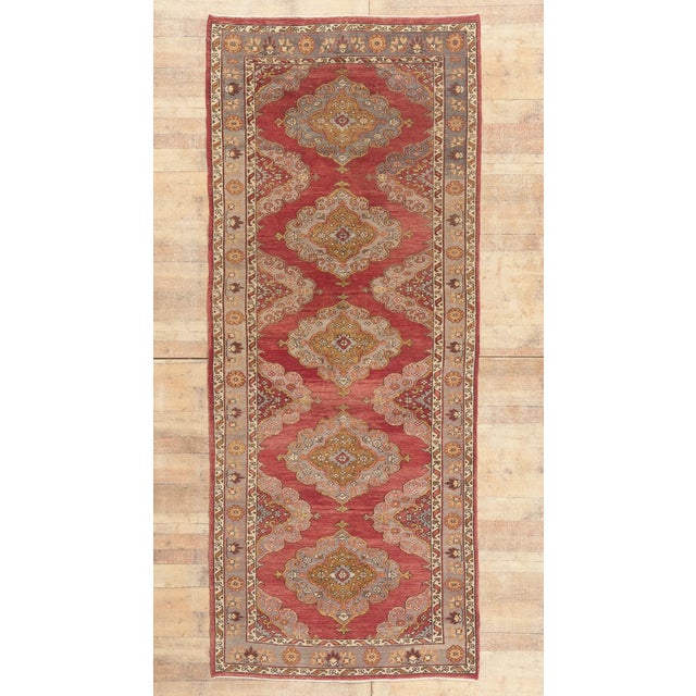 Vintage Turkish Oushak Rug, 04'11 X 11'11 For Sale - Image 10 of 10