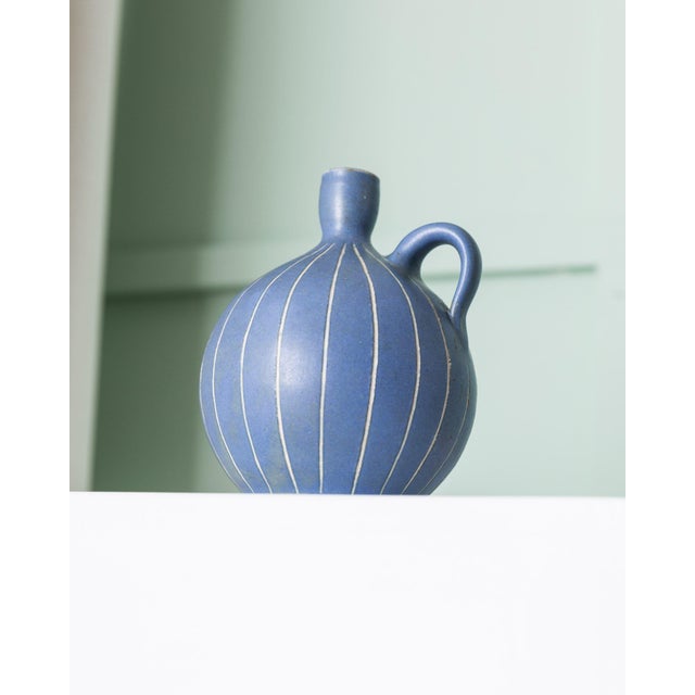 Vintage Vase in Ceramic by Carl Fischer for PGH Bürgel, 1960s For Sale - Image 10 of 12