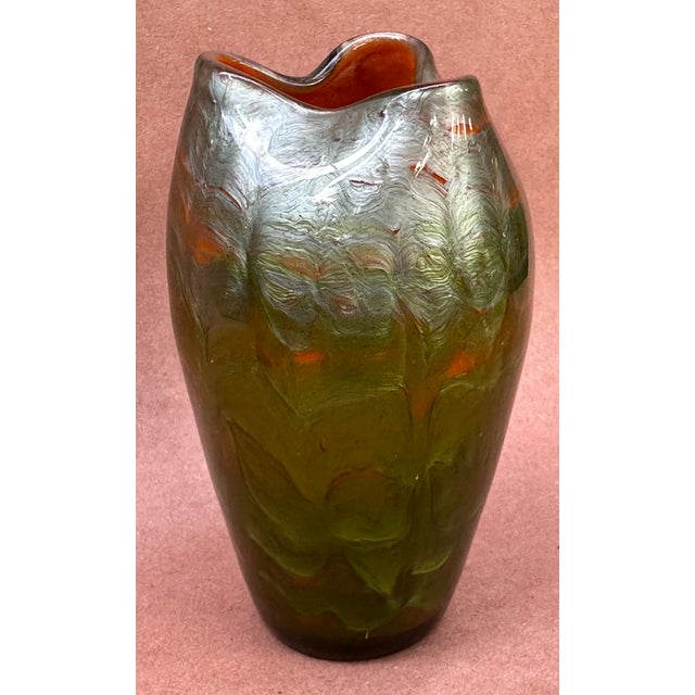 Loetz Art Nouveau Loetz Titania Cabinet Vase For Sale - Image 4 of 7
