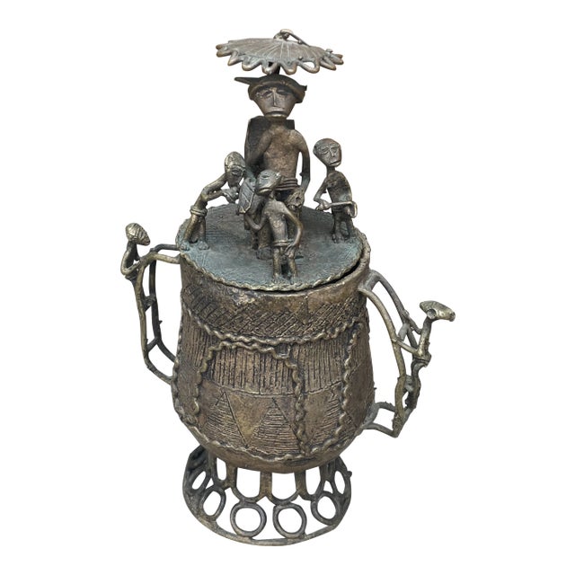 Ashanti Cast Bronze Kuduo Pot For Sale