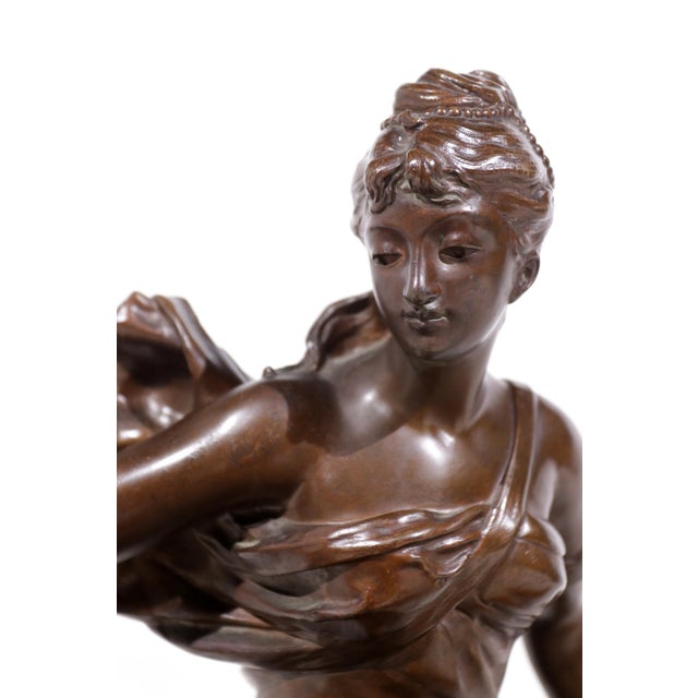 Late 19th Century Adrien-Etienne Gaudez, Fortune Rewards Work, 1885, Bronze For Sale - Image 5 of 18