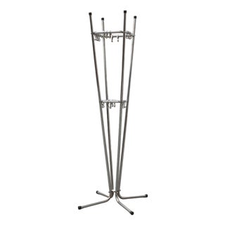 Mid-Century Modern Chrome Coat Rack from Tubax, Belgium, 1950s For Sale