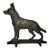 19th C Bronze German Sheppard Doorstop For Sale