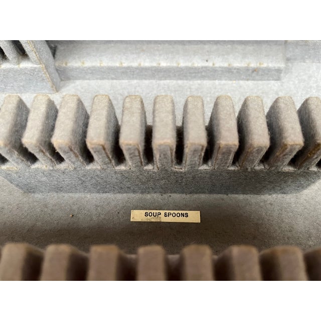 Early 20th Century Antique English Silverware/Flatware Cabinet For Sale - Image 11 of 12