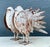 Vintage Distressed Punch Cut Metal Birds - A Pair For Sale - Image 9 of 12