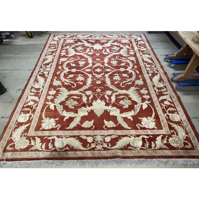 Large Vintage Rug, 1920 For Sale - Image 9 of 11