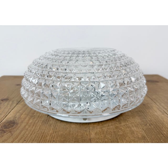 Industrial Vintage Glass Wall Light, 1970s For Sale - Image 3 of 17