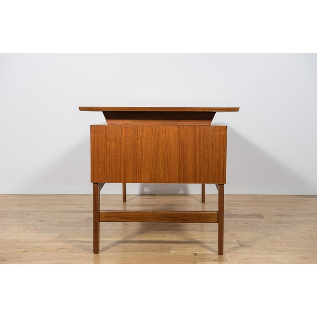 Mid-Century Freestanding Teak Desk, 1960s For Sale - Image 10 of 18