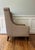 Custom Dotted Cut Velvet High Back Chair For Sale - Image 4 of 11