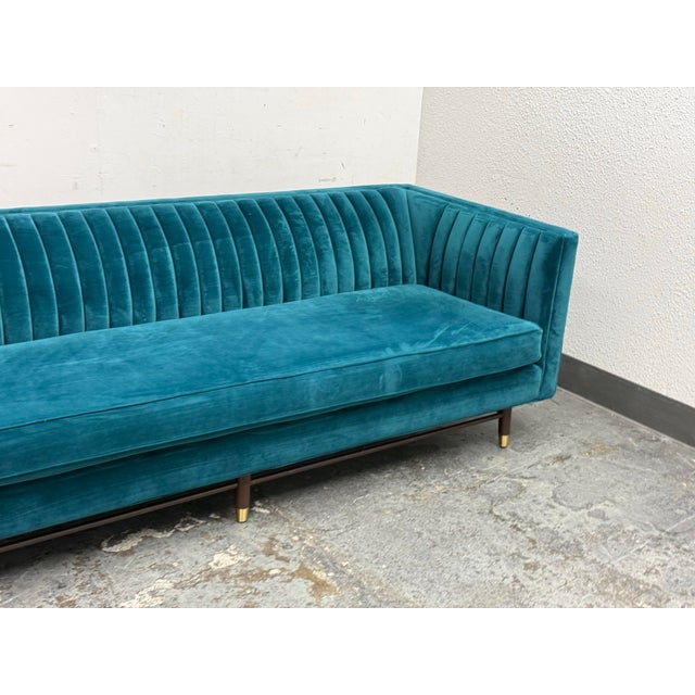2020s Joybird Chelsea Sofa, Royal Peacock For Sale - Image 5 of 12