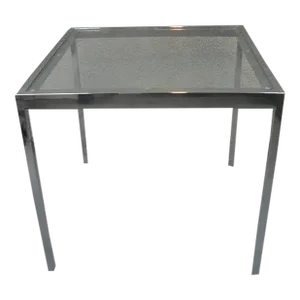 Chrome Milo Baughman Style Side Table